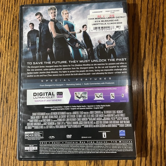 Divergent, Insurgent & Allegiant DVD series - Picture 7 of 9